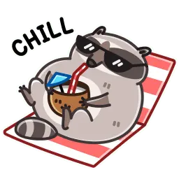 Енот sticker 11