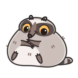 Енот sticker 6