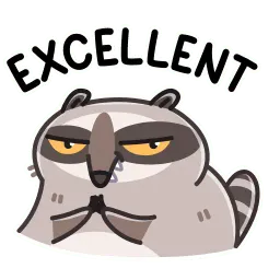 Енот sticker 7