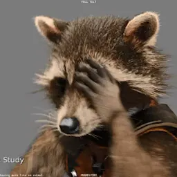 Raccoon sticker 6