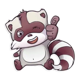 Jessie Racoon Telegram sticker pack