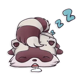 Jessie Racoon sticker 2