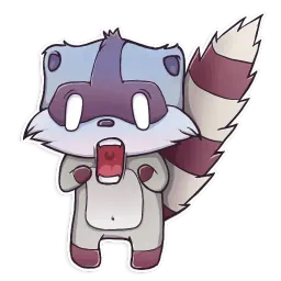 Jessie Racoon sticker 3