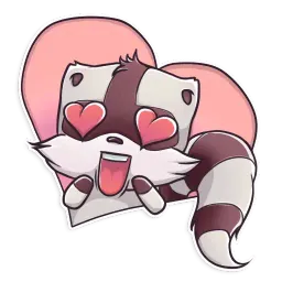 Jessie Racoon sticker 9