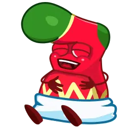 Красный носок Telegram sticker pack