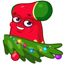 Красный носок sticker 2