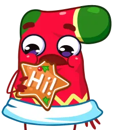 Красный носок sticker 5