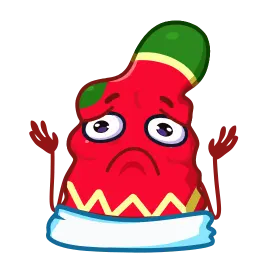 Красный носок sticker 9