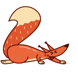 Красная белка Telegram sticker pack