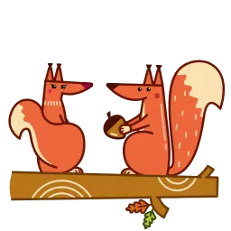Красная белка sticker 11