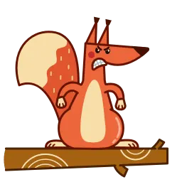Красная белка sticker 8