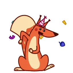 Красная белка sticker 10