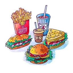 Red&Blue sticker 7
