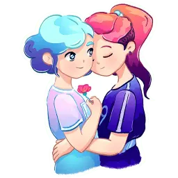Red andBlue sticker 5