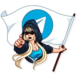 Девочка-сопротивление Telegram sticker pack