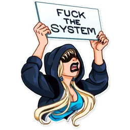 Девочка-сопротивление sticker 11
