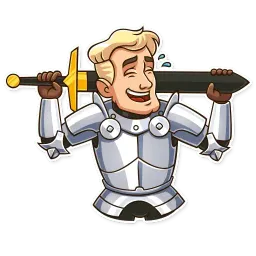 Romantic Knight Telegram sticker pack