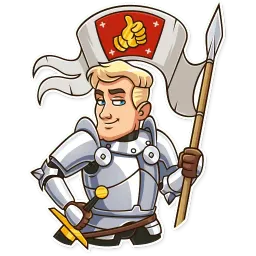 Romantic Knight sticker 3