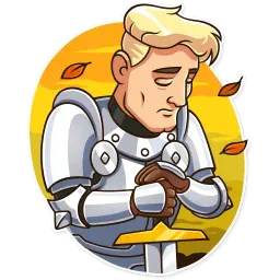 Romantic Knight sticker 9