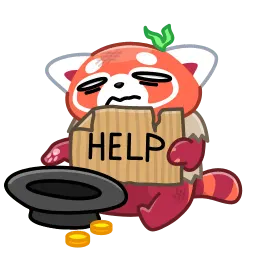 Красная панда sticker 12