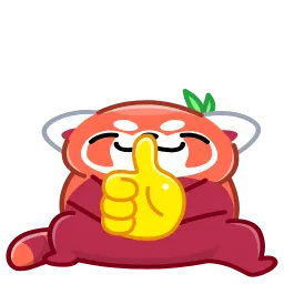 Красная панда sticker 3