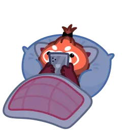 Красная панда sticker 6