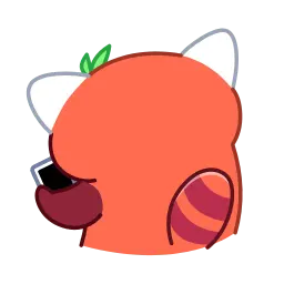 Красная панда sticker 7