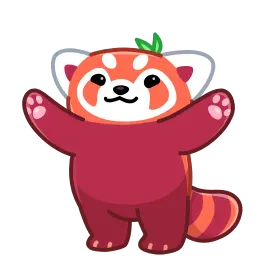 Красная панда sticker 9