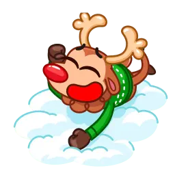 Олень Руди Telegram sticker pack