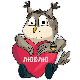 Сова - душа компании sticker 7