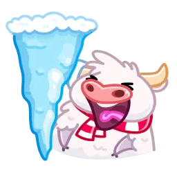 Санта Муу Telegram sticker pack