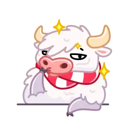 Санта Муу sticker 2