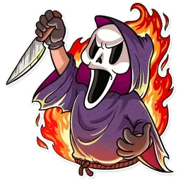 Scream sticker 7