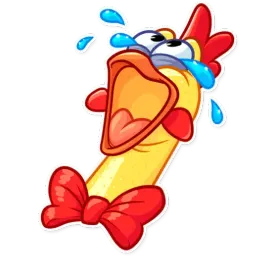 Кричащая курица Telegram sticker pack