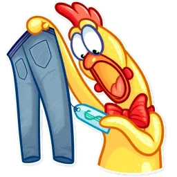 Кричащая курица sticker 11