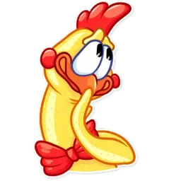 Кричащая курица sticker 12