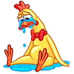 Кричащая курица sticker 4