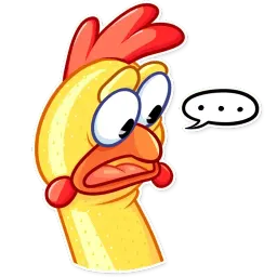 Кричащая курица sticker 8