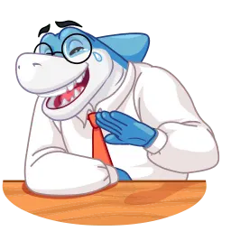 Акула бизнеса Telegram sticker pack