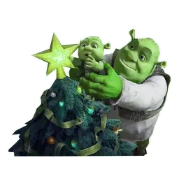 Новогодний Шрек sticker 7
