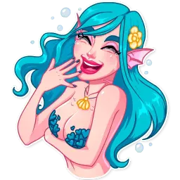 Русалочка Telegram sticker pack