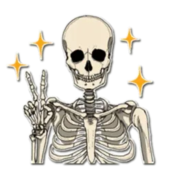 Skeleton Bob / By OsmerOmar Telegram sticker pack
