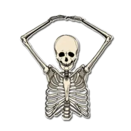 Skeleton Bob / By OsmerOmar sticker 3