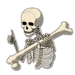Skeleton Bob / By OsmerOmar sticker 10