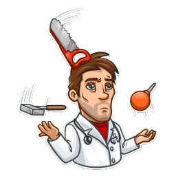 Skeptical Doc sticker 9