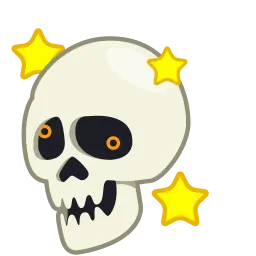 Череп sticker 11