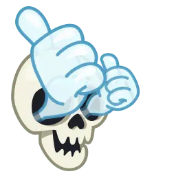 Череп sticker 3