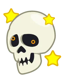 Череп sticker 7