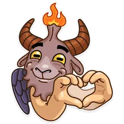Sly Baphomet sticker 2