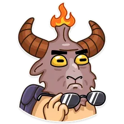 Sly Baphomet sticker 3